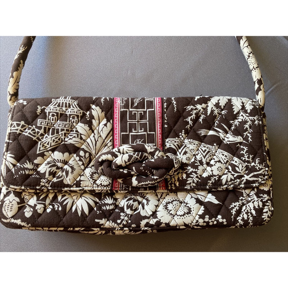 2009 Vera Bradley Knot Just a Clutch Imperial Toile Retired magnetic clutch - Picture 2 of 15